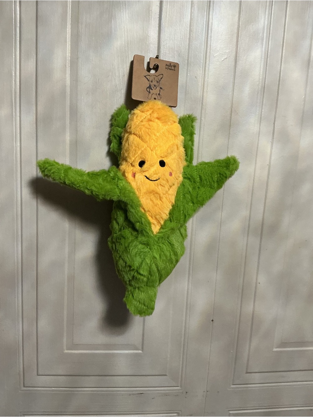 Brand New Pally Paws Beautiful Corn Plush Dog Toy With Squeaker 13”